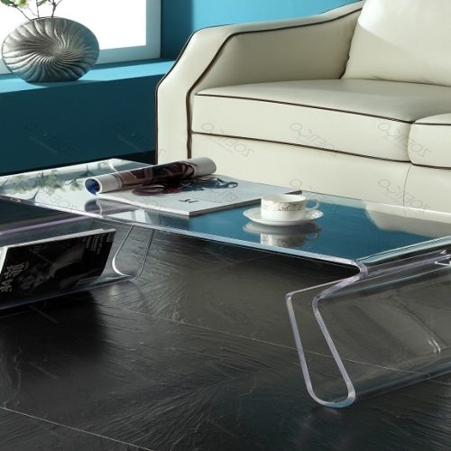 Ideal Modern Acrylic Coffee Table Square Square Coffee Table - Regomello